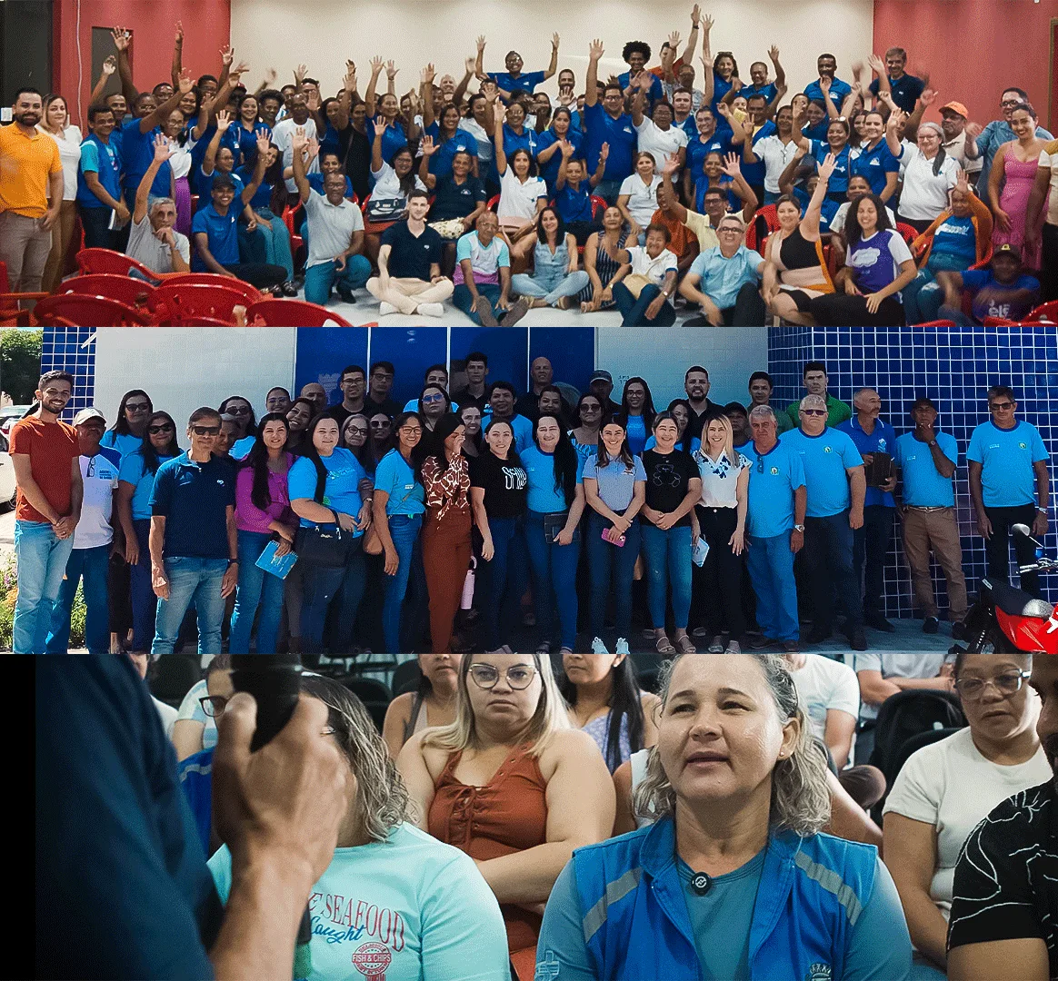 Encontros com equipes de agentes comunitários de saúde
